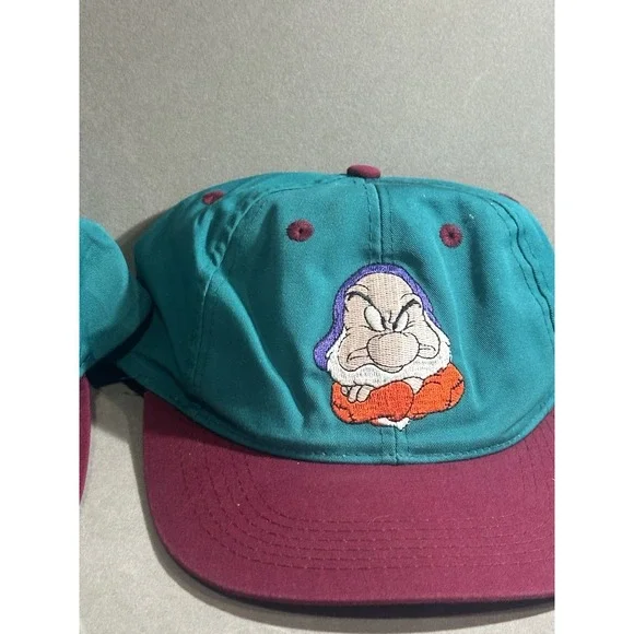 Vintage GRUMPY Youth Size Cap Snapback Hat Lot Of 2 - Picture 3 of 5